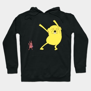 Adventure Time - Jake Dancing With Bug Hoodie